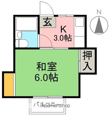 ハッピー旭３号館 202号室 間取り