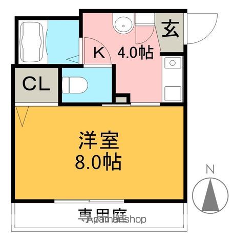 シャーメゾン・スゥイング 101号室 間取り