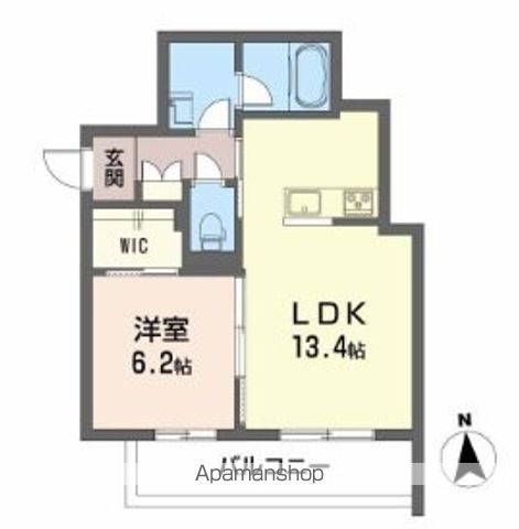 ベレオ　クレマティス 203号室 間取り