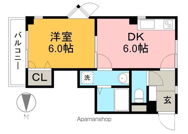 ドルチェ長崎 305号室 間取り