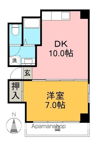 メゾン内藤 101号室 間取り