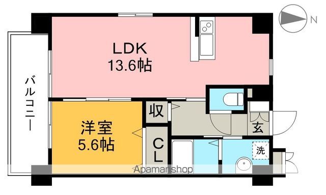 エルフィーノⅡ 205号室 間取り