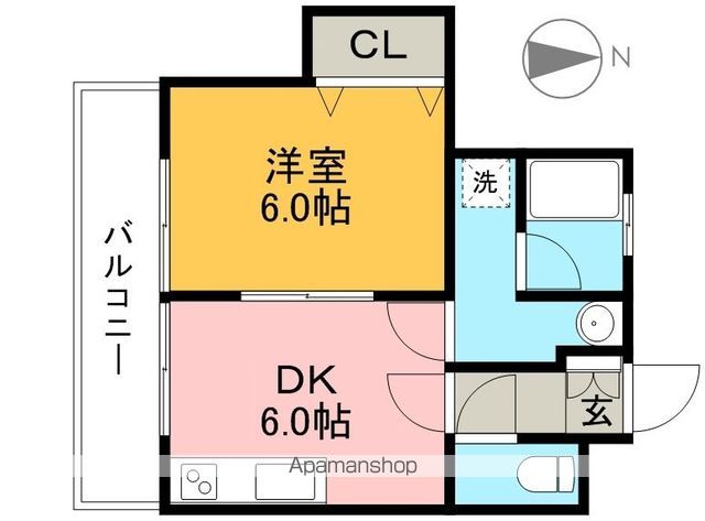 ドルチェ長崎 203号室 間取り