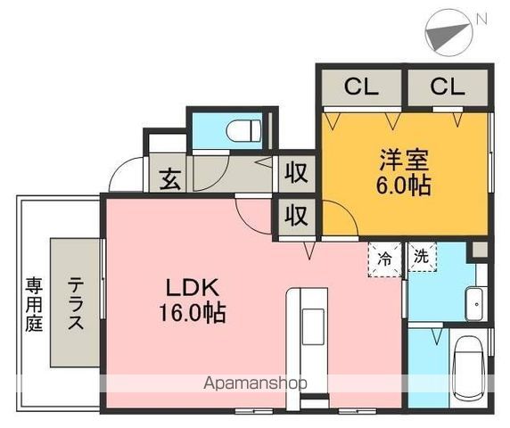 エトワール　Ⅱ棟 102号室 間取り