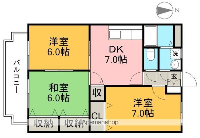 アドバンス 205号室 間取り