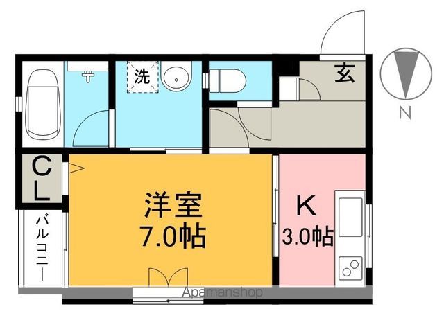 めぞん太陽Ⅴ 308号室 間取り