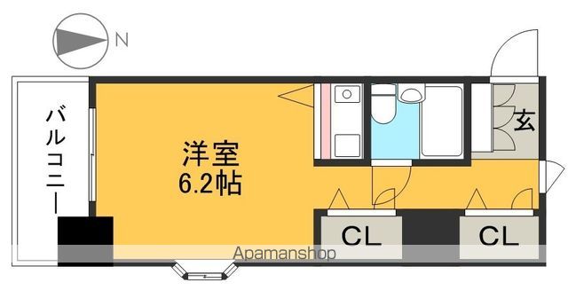 朝日プラザ知寄町パサージュ 808号室 間取り