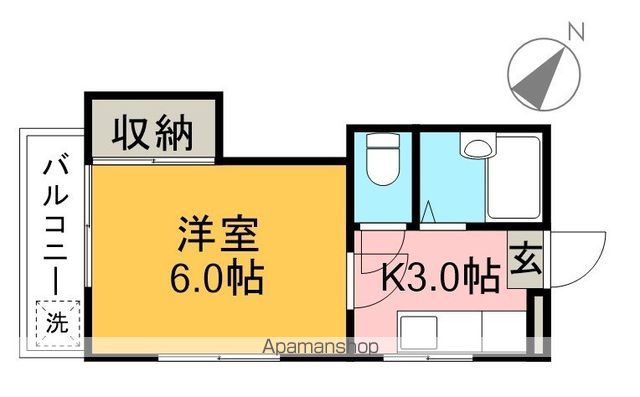 プレステージ桟橋 301号室 間取り
