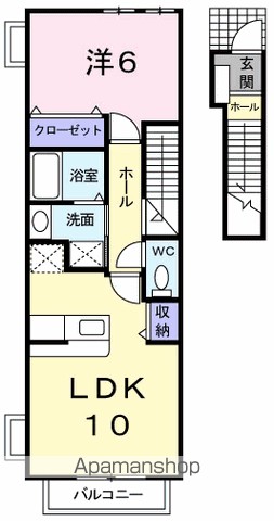 エスポワール 203号室 間取り