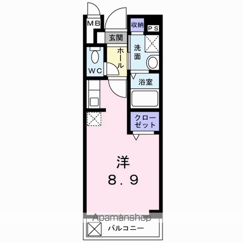 メイト鷹匠 602号室 間取り