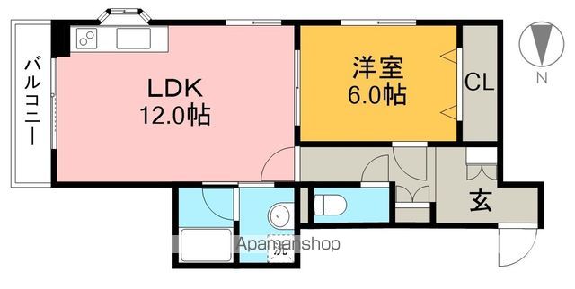 サンセベリア 302号室 間取り