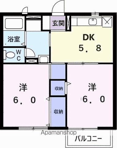 コーポトマト 103号室 間取り