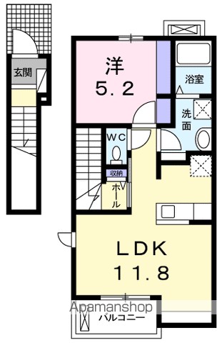 プロムナード　スカイ 203号室 間取り