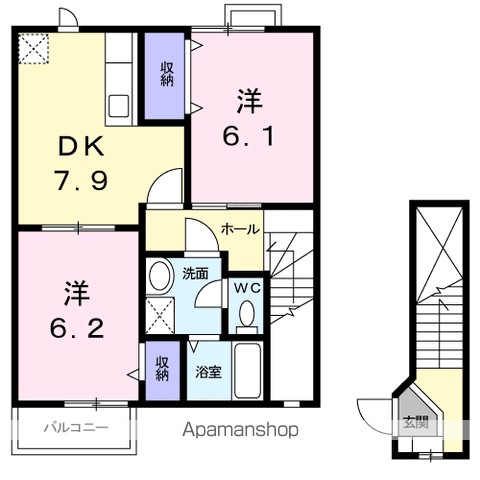 レジデンス藤 203号室 間取り