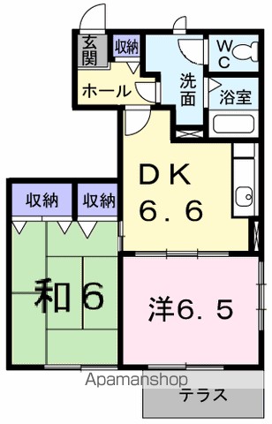 ヴィラ緑ヶ丘 101号室 間取り