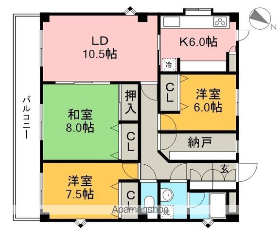 土佐っ子参拾壱番館 302号室 間取り