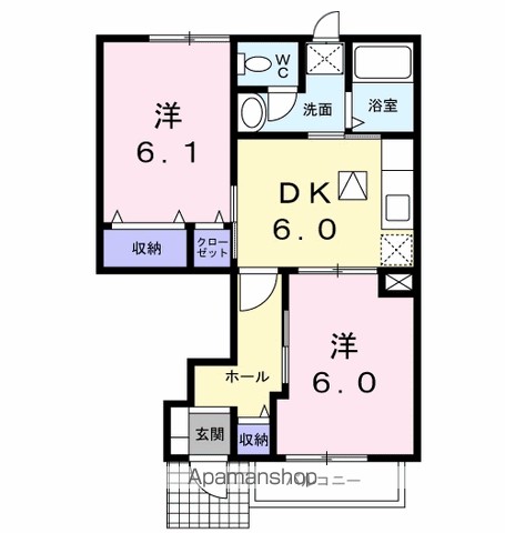 アルファード　ハイツ 103号室 間取り