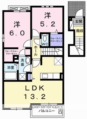 グランハピネス　Ⅳ 203号室 間取り
