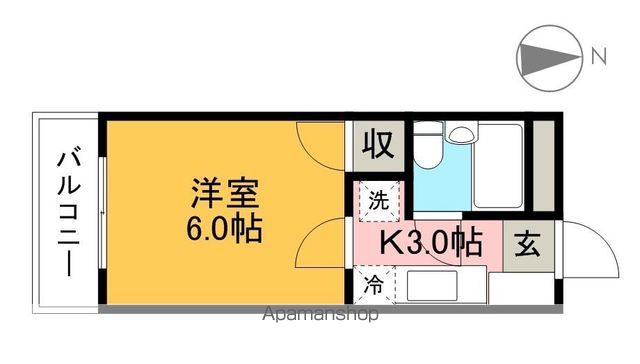 ノアハウス 501号室 間取り