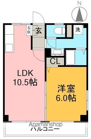 Ｎｅｏ　Ｈａｒｉｍａｙａ 305号室 間取り