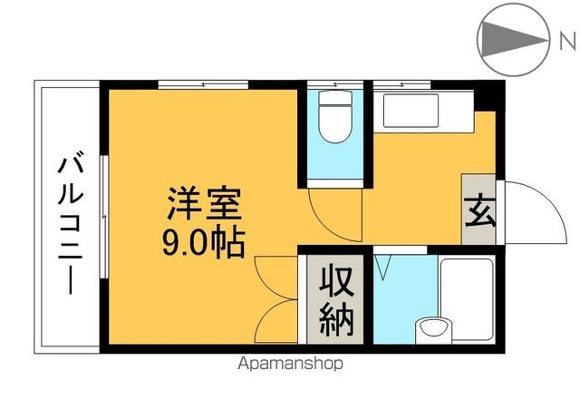 フライハイト東雲 402号室 間取り