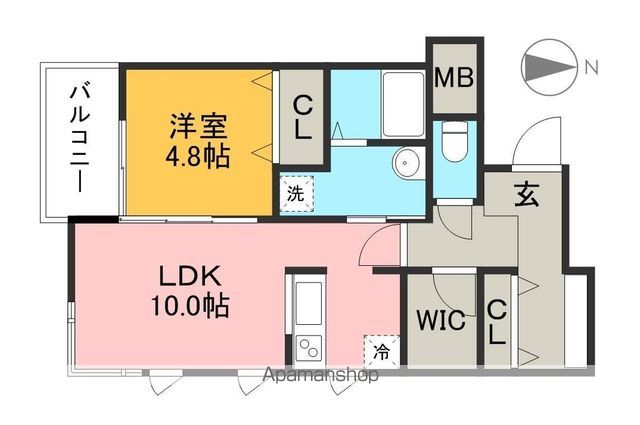 Ｌｅｇａｒｅ（レガーレ） 205号室 間取り