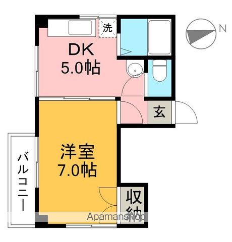 ハイツサクラ 301号室 間取り