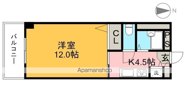 Ｐｒｉｎｃｉｐｉｏ 102号室 間取り