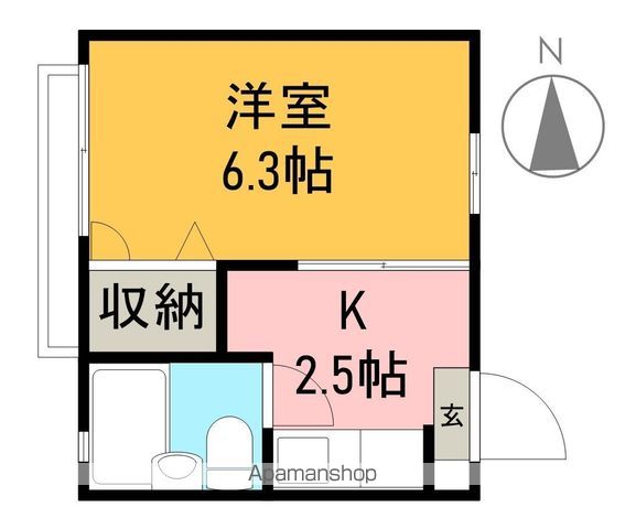 リバティーハウス柳 103号室 間取り
