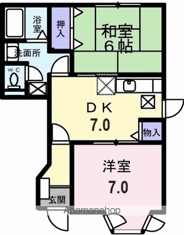 コーポ　ロアール　Ｂ 103号室 間取り