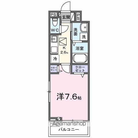 ａｒｄｏｒ・Ｋ 102号室 間取り