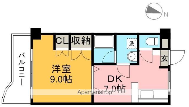 ドリームハウスⅢ 608号室 間取り