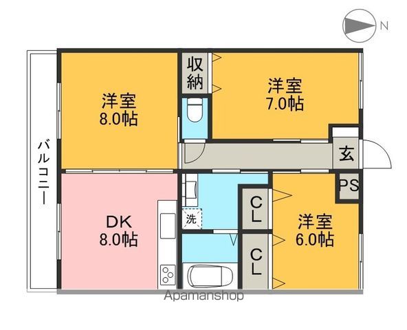 ロマネコンティ２４ 302号室 間取り