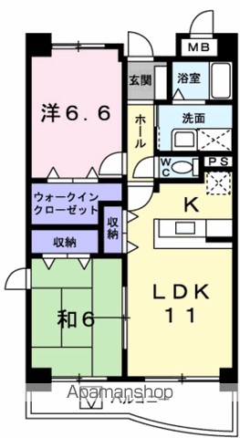 ラルジュ・ロジュマン 305号室 間取り