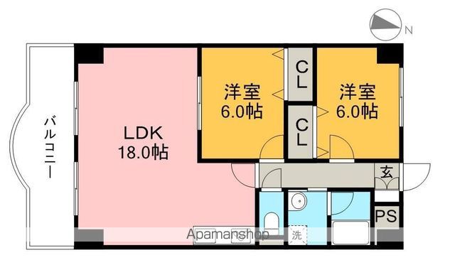 リップルガーデンⅡ 313号室 間取り