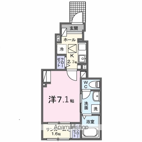 コロレ宝永町 102号室 間取り