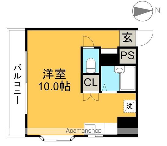 ＳＩＮＡＪＹＵＲＩＭＥ　ｌａｎａ（シナジュライムラナ） 3B号室 間取り