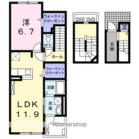 プロムナードⅡ 303号室 間取り