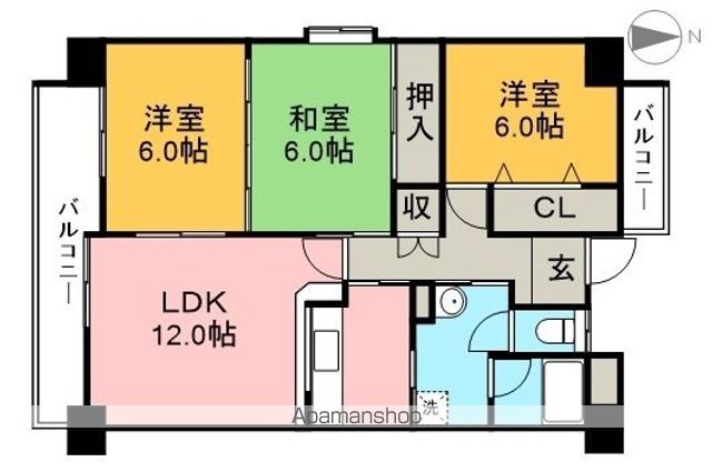 エレガンテ大川筋 303号室 間取り