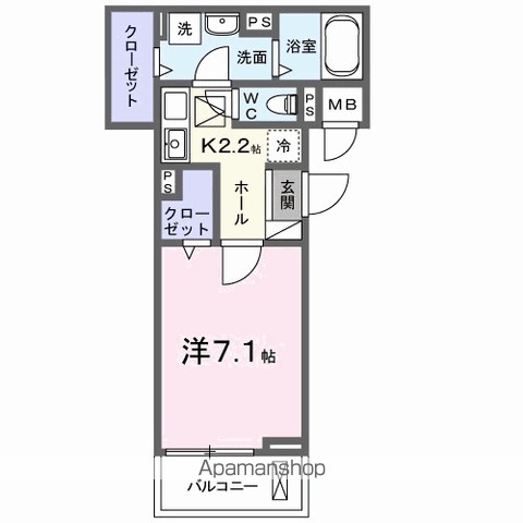 ＪＡＤＡ　Ｈｏｕｓｅ桜井 103号室 間取り
