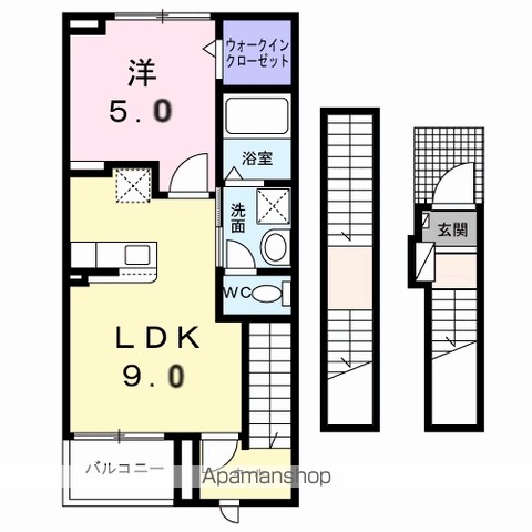 コロレ宝永町 304号室 間取り