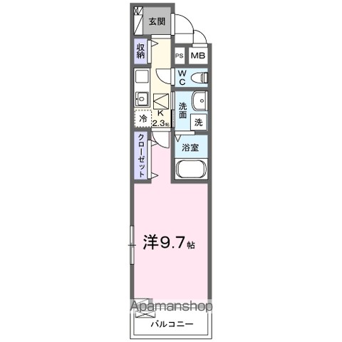 サイカス新屋敷 103号室 間取り