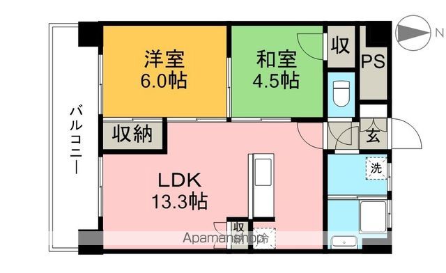 Ｎ＆Ａ　ＡＰＡＲＴＭＥＮＴ 505号室 間取り