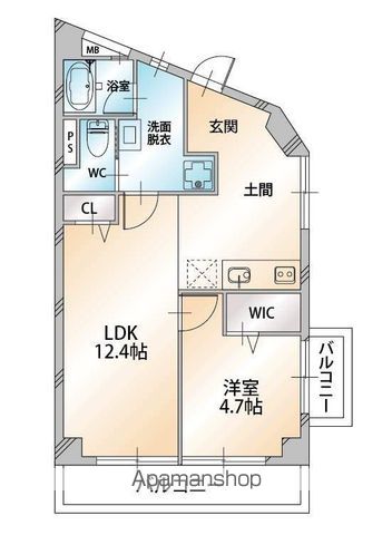 百石ハイツ 205号室 間取り