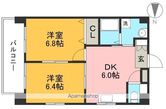 グレイス北久保 702号室 間取り