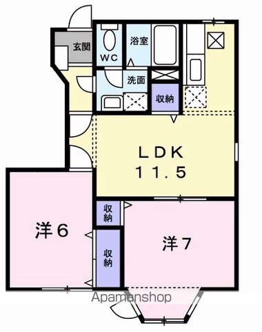 オリゾンハウス 101号室 間取り