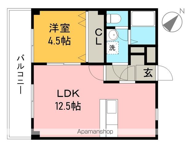 グランビュー 712号室 間取り