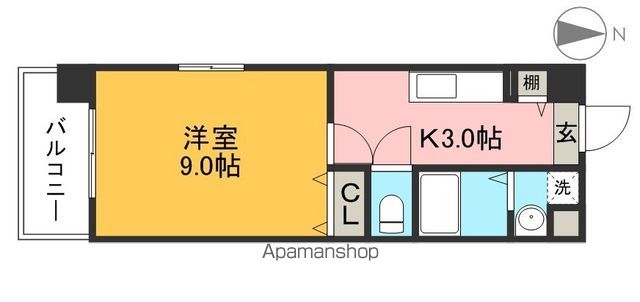 ＨＩＧＨ　ＩＳＬＡＮＤ 401号室 間取り