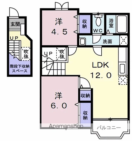 フローラル　Ⅱ 202号室 間取り