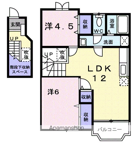 フローラルⅠ 202号室 間取り